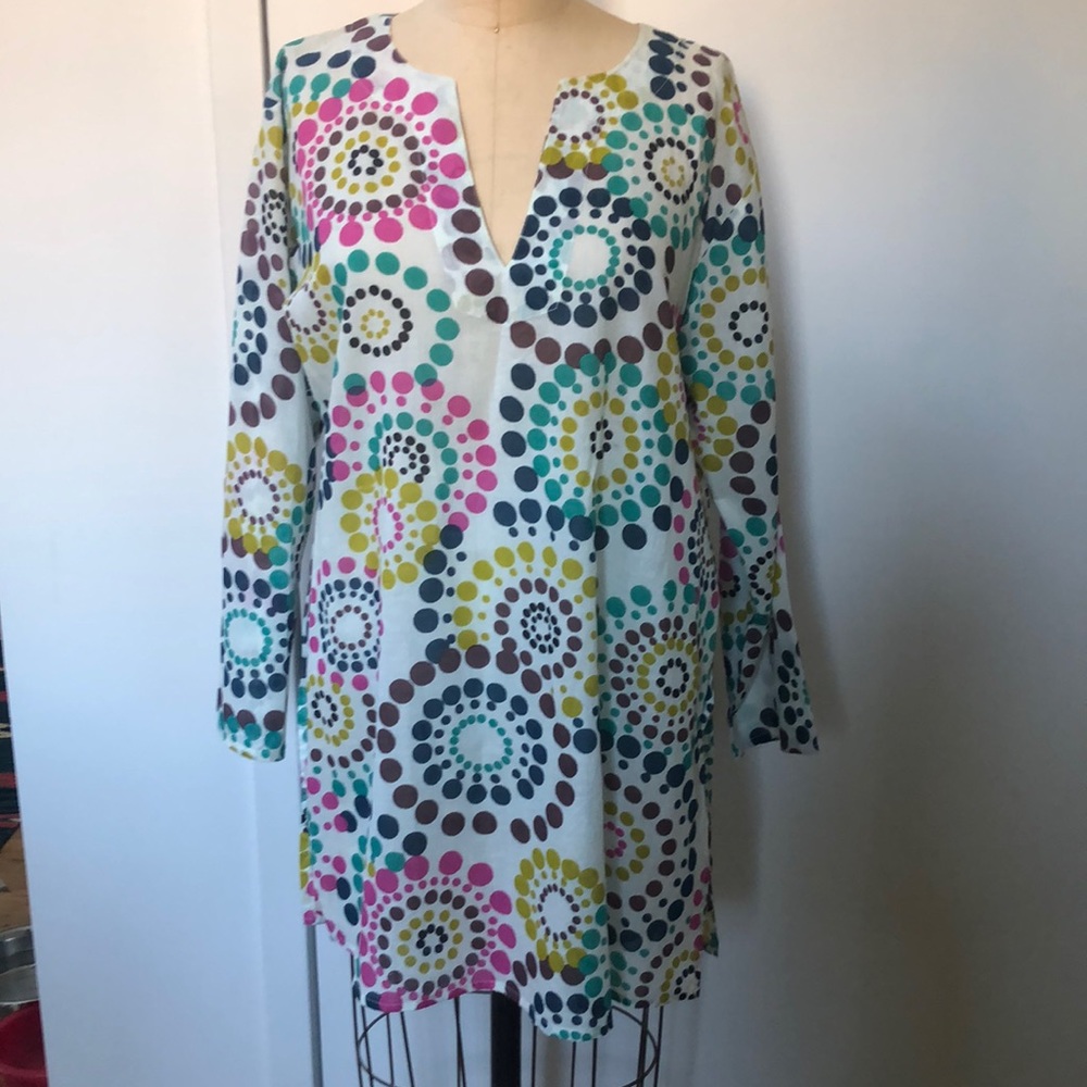 Colorful cotton tunic, XL